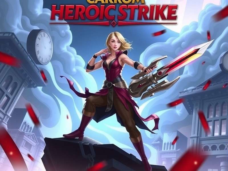Carrom Heroic Strike - Featuring Traditional Carrom Board with Digital Power-Ups Carrom Heroic Strike Official Cover Image